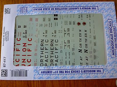 Microscale Decal HO  #87-417 Assorted Freight-"Hopper - Airslide - 40' - 70-ton