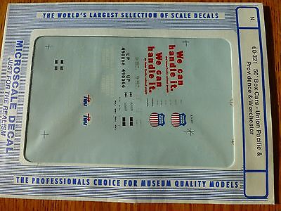 Microscale Decal N  #60-321 Asst Freight-"Box Car - Plug Door - 50' -Union Pacif