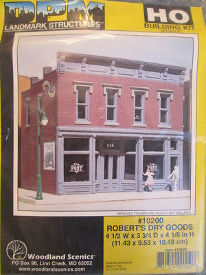DPM HO #243-10200 Robert's Dry Goods-Woodland Scenics DPM Landmark Structures(R)