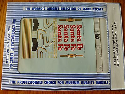 Microscale Decal N  #60-585 Diesel-GP60M (SD75M with insert)-Red & Silver Superf