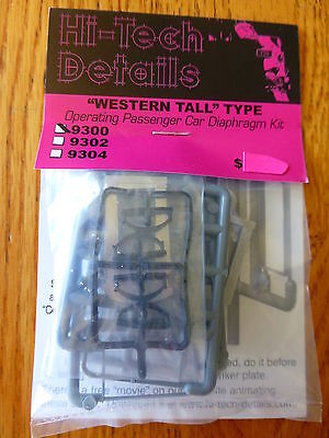 Hi-Tech Details HO #9300 Western Tall Diaphragms 1 Pair -- Neutral Gray