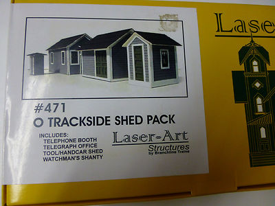 Branchline O laser Art Structures #471 Trackside Sheds