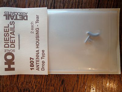 Detail Associates HO #1807 Radio Antenna-Tear Drop(pkg2