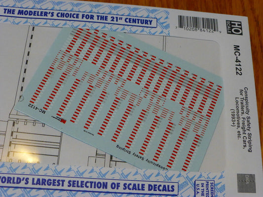 Microscale Decal #MC-4122 Conspicuity Striping (1993+) Trailer & Freight Cars
